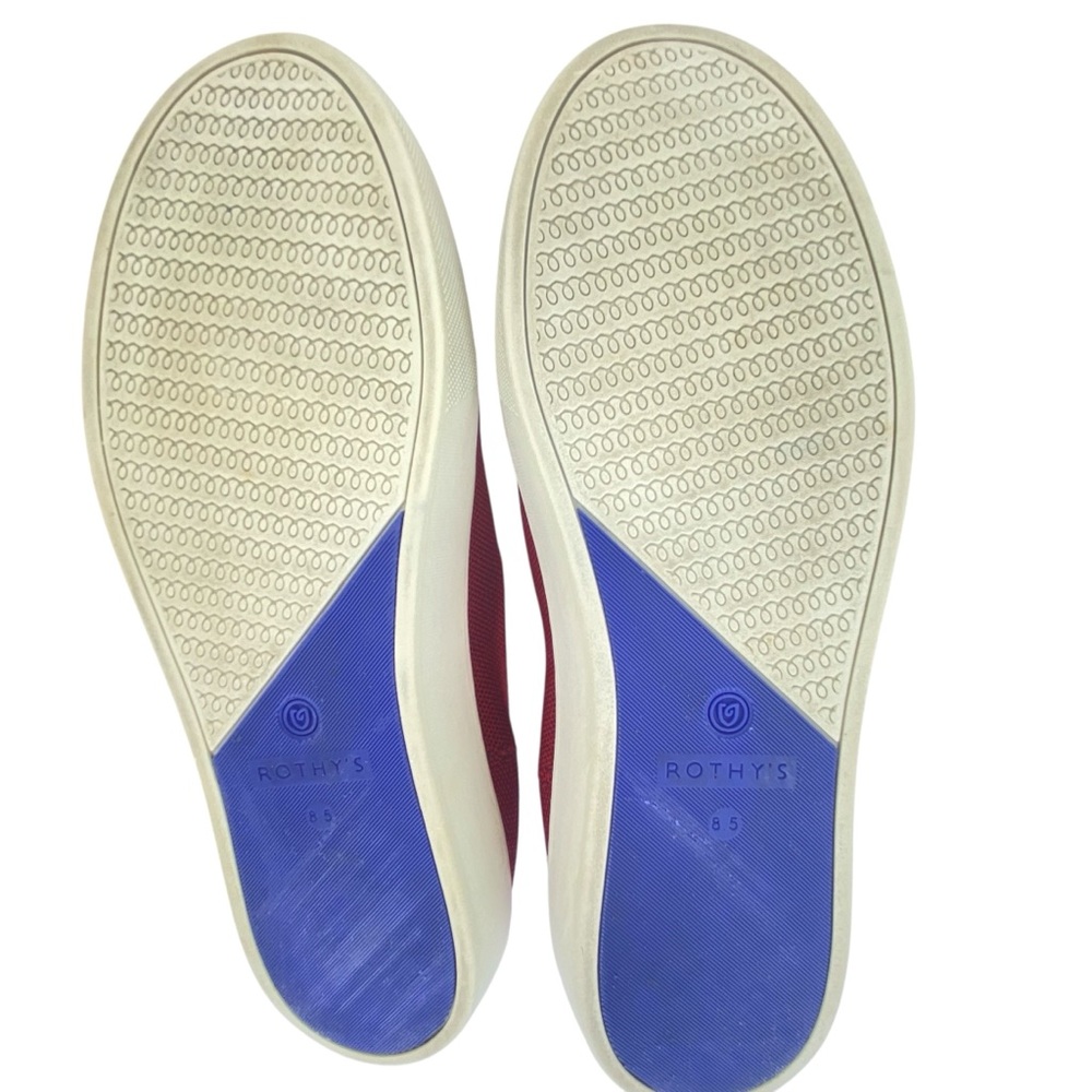 Rothy's The Sneaker Burgundy Red Slip Ons - Picture 10 of 16
